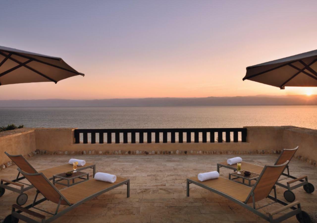 Moevenpick Resort & Spa Dead Sea Sweimeh Esterno foto View of the Dead Sea from the Dead Sea Spa Resort